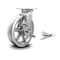 Service Caster 8 Inch V Groove Semi Steel Caster with Roller Bearing and Brake/Swivel Lock SCC SCC-30CS820-VGR-TLB-BSL - alternate 1